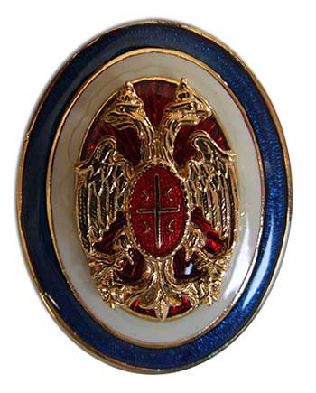 Oficirska kokarda sa dvoglavim orlom