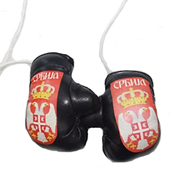 Boks rukavice Srbija za retrovizor