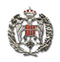 Srpska kokarda - bela