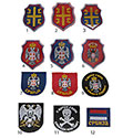 Serbian emblems for embroidment