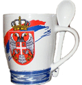 Шоља 'Србија' са кашичицом