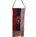 Knitted flag 'Serbian emblem' - smaller
