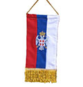 Knitted flag for the car 'Emblem'