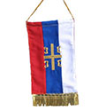 Knitted flag for the car 'Ocila'