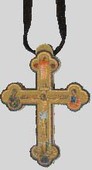 Wooden Orthodox cross for the car