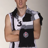 Black bar scarf BC Partizan 2878