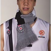 Grey bar scarf BC Partizan