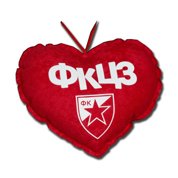 Pillow heart FC RS 22x18