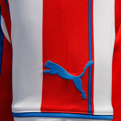 Puma red and white FC Red Star jersey 2013/14 with print-4