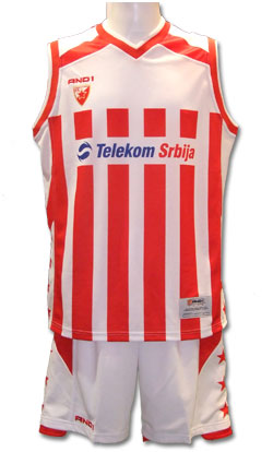 Red star basketball kit 0708