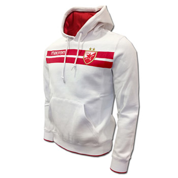 Macron white Red Star hoody 2018/19