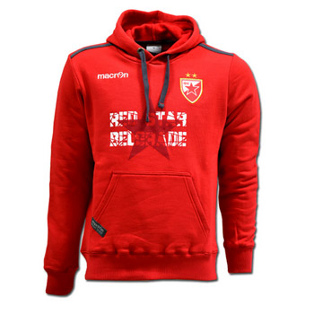 Macron crveni putni duks sa kapuljačom