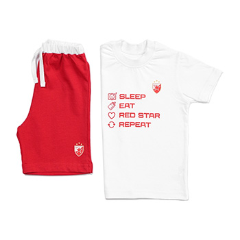 Kids kit Red Star - white
