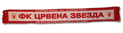 Žakard šal FK Crvena Zvezda model 2