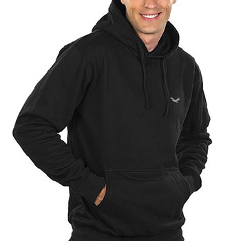 Black sweater with hoodie 