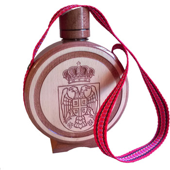 Drvena čuturica Grb Srbije