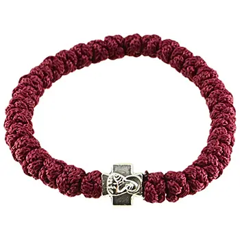 Brojanica pletena - bordo