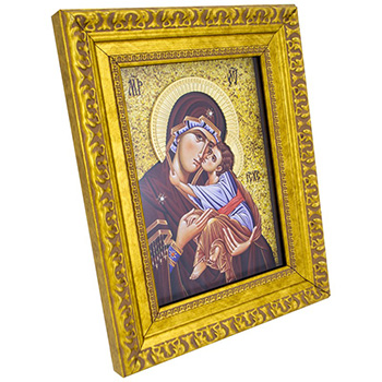 Ikona Presveta Bogorodica pozlaćena 28x23cm-1 Ikona Presveta Bogorodica pozlaćena 28x23cm-1