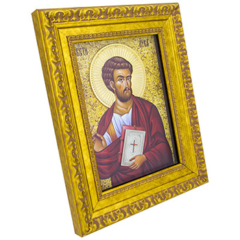 Ikona Sveti Luka pozlaćena 28x23cm-1