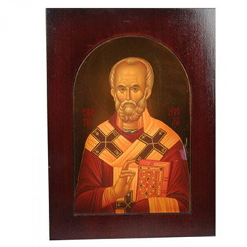 Ikona na drvetu Sveti Nikola 40x30cm
