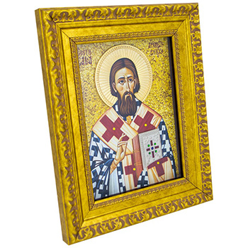Ikona Sveti Sava pozlaćena 28x23cm-1