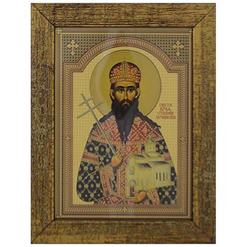Icon of Saint King Stefan Decanski 16.5x13cm