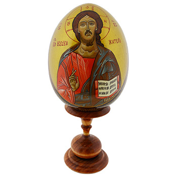 Drveno uskršnje jaje - Isus