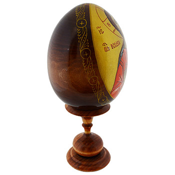 Drveno uskršnje jaje - Isus-1