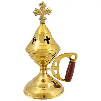 Mesingana kadionica sa poklopcem 15,5x10cm Mesingana kadionica sa poklopcem 15,5x10cm