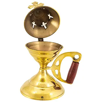 Mesingana kadionica sa poklopcem 15,5x10cm-1 Mesingana kadionica sa poklopcem 15,5x10cm-1