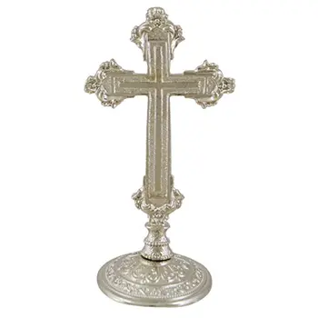 Metalni stoni krst - plavi 12 x 5 cm-1