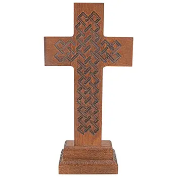 Tradicionalni pravoslavni krst od drveta 24x12cm