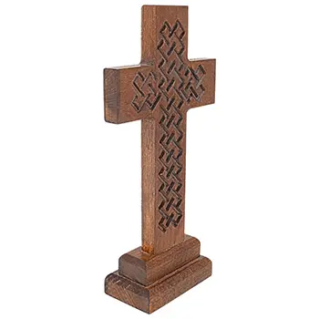 Tradicionalni pravoslavni krst od drveta 24x12cm-1