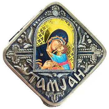 Кутија за тамјан - боја старог сребра 3x5цм