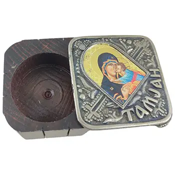 Кутија за тамјан - боја старог сребра 3x5цм-1