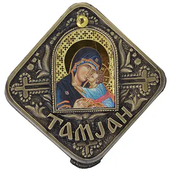 Kutija za tamjan - boja patine 3x5cm