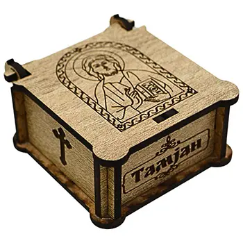 Box for incense - Lord Jesus Christ 3.3x6.5cm
