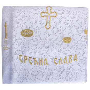Religious tablecloth 220 x 142 cm-4