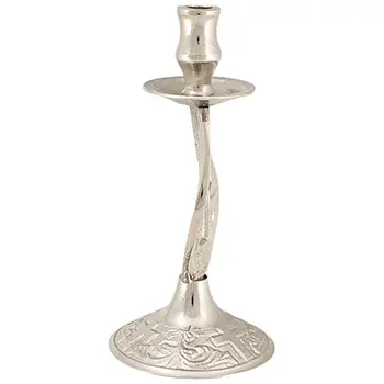 Svećnjak od mesinga sa hromiranim završnim slojem 11x5,5cm-1