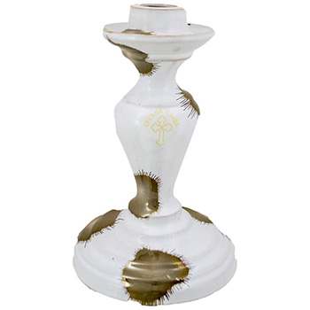 Keramički svećnjak - beli