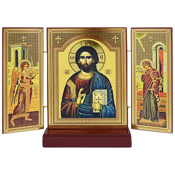 Triptih Gospod Isus Hrist 16x21,8cm Triptih Gospod Isus Hrist 16x21,8cm