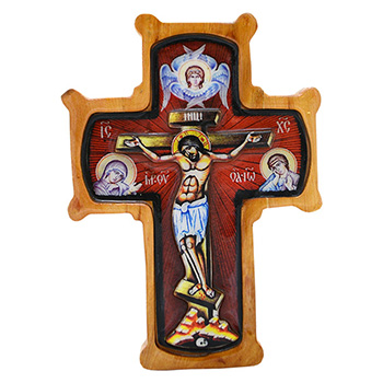 Wooden wall cross