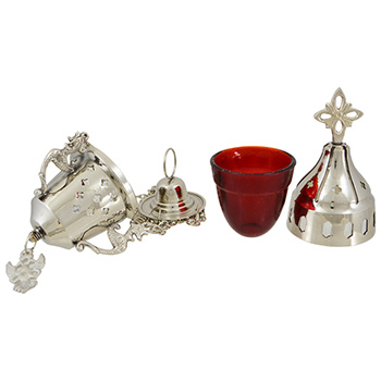 Zidno mesing-hrom kandilo 24x9,5cm-1