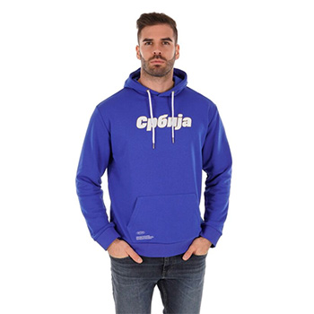 Blue sweatshirt with hoodie 