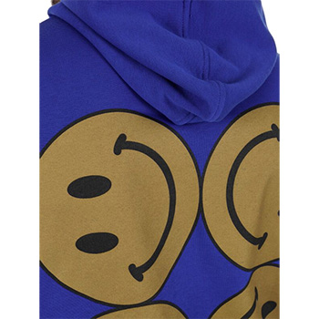 Blue sweatshirt with hoodie 