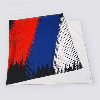 Peškir Srbija trobojka - crni 50x30cm-2