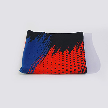 Peškir Srbija trobojka - crni 50x30cm-4