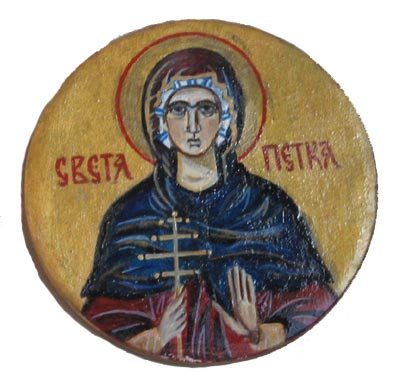 Slikana ikona sveta Petka - model A