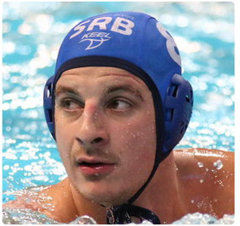 Keel waterpolo cap Serbia - blue : Small Serbian Shop