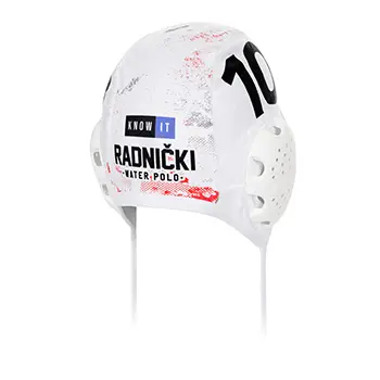 Keel vaterpolo kapica KVK Radnički sa brojem - bela-1